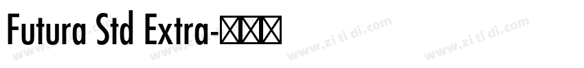 Futura Std Extra字体转换